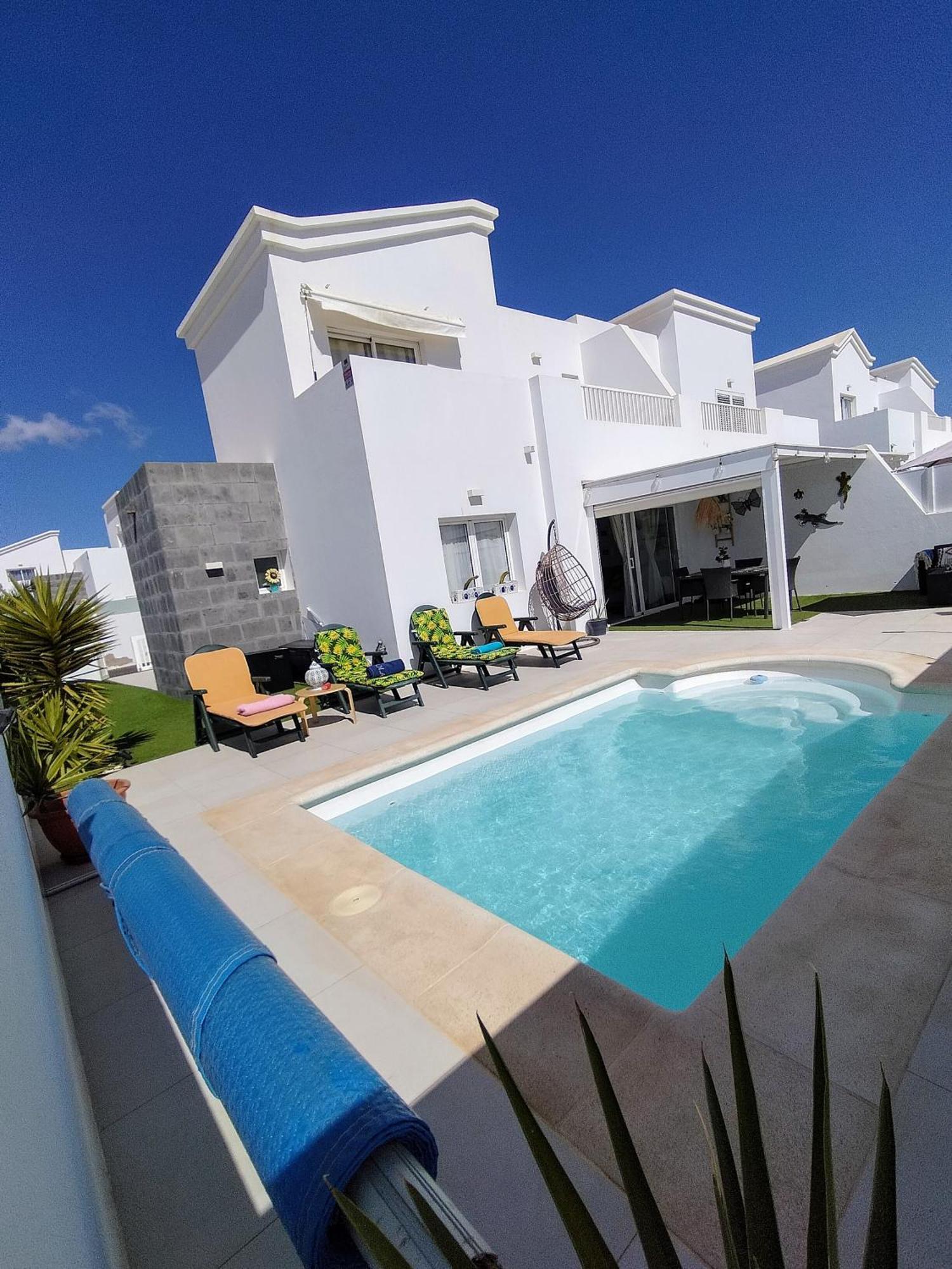 Lovely Villa Agua & Fuego,Heated Pool Playa Blanca  Exterior foto