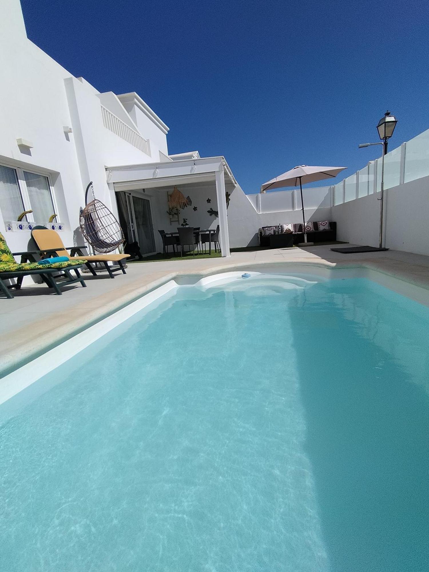 Lovely Villa Agua & Fuego,Heated Pool Playa Blanca  Exterior foto